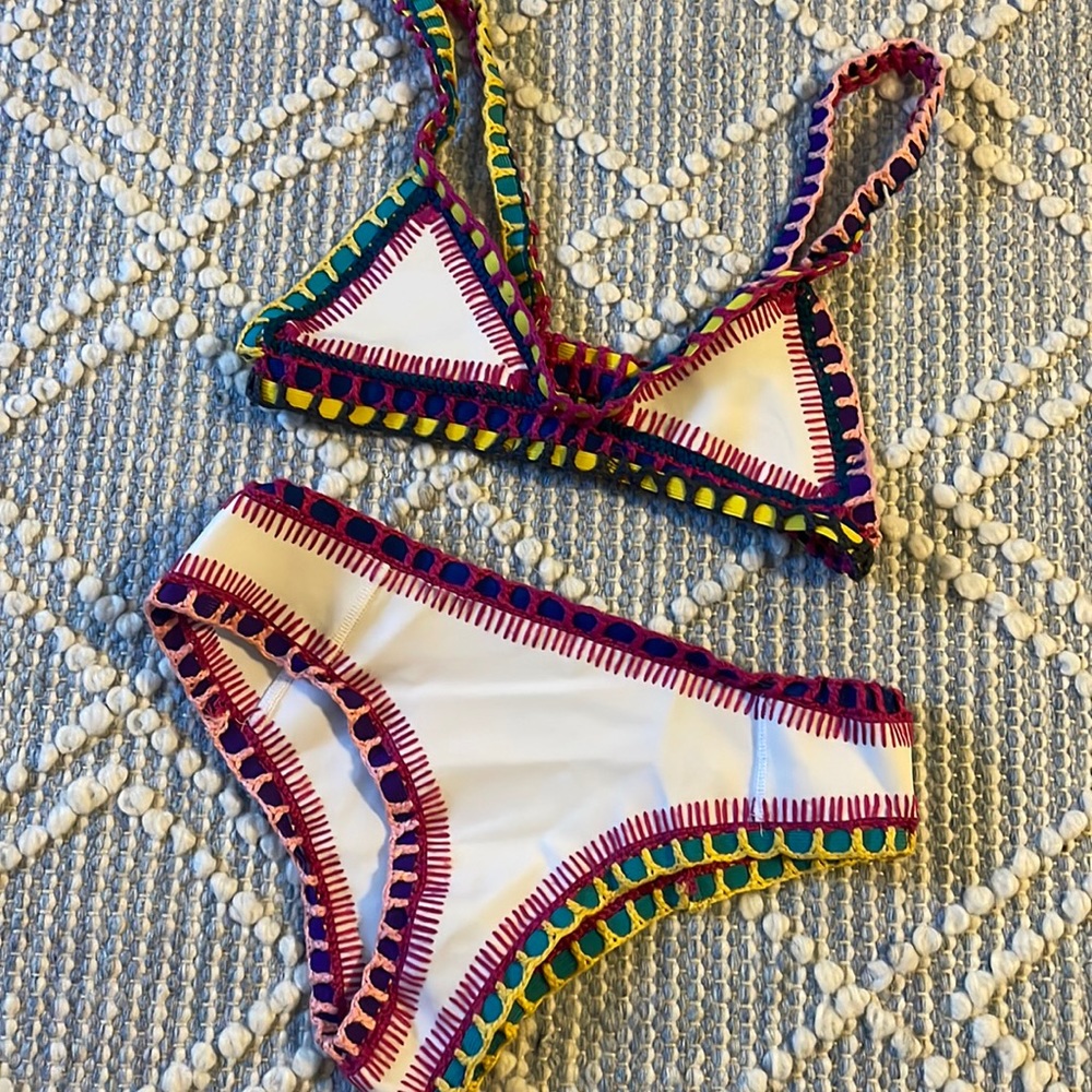 Kiini Two Piece Multi Colored Bathing suit bikini